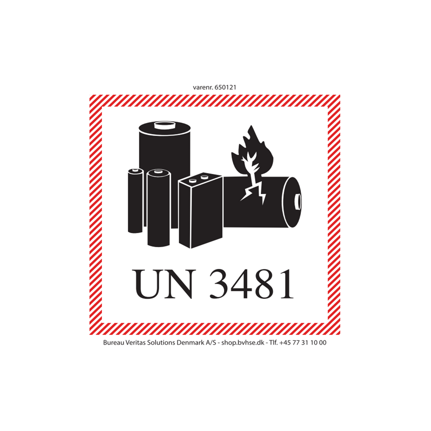 UN 3481 Lithiumionbatterier i/med udstyr