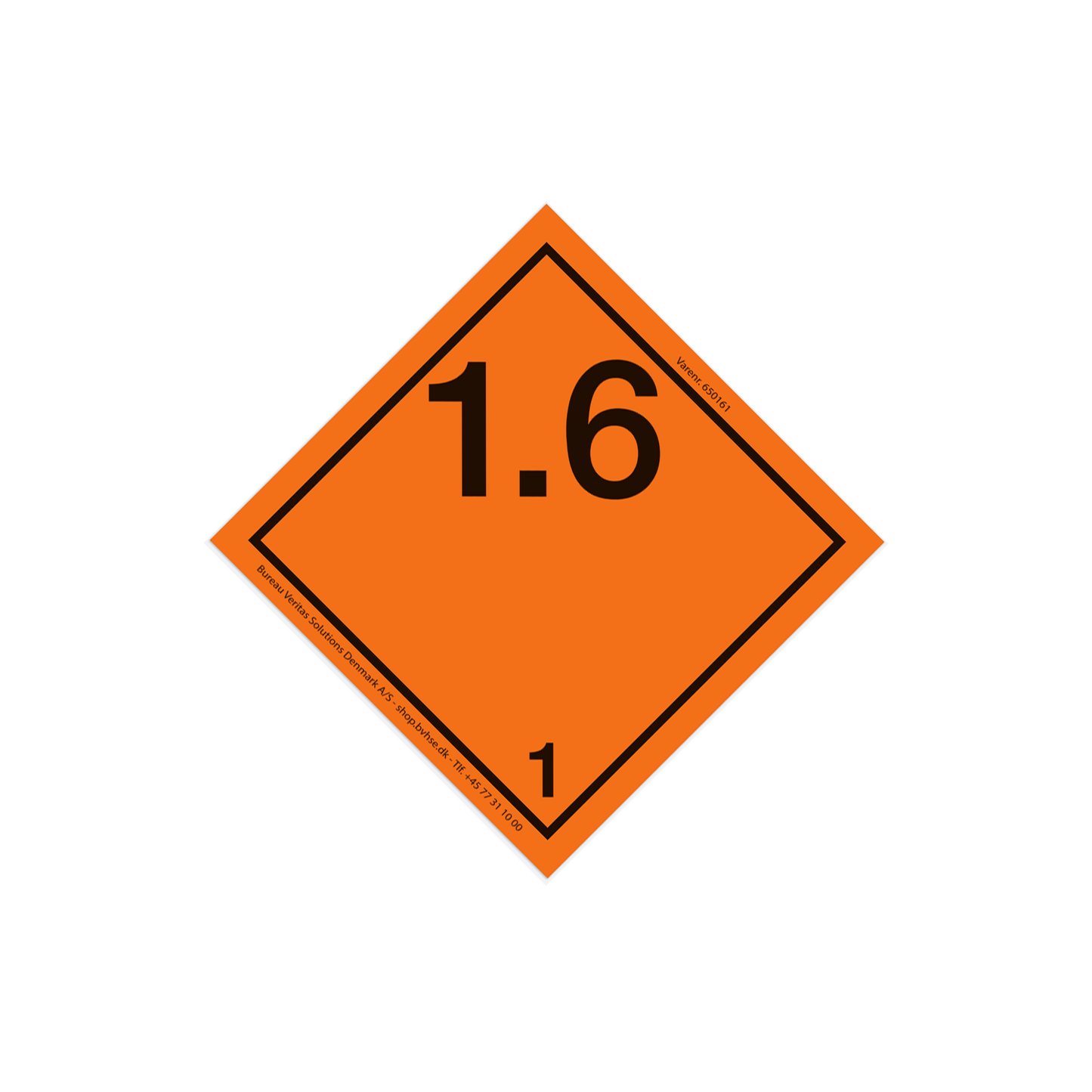 1.6 - Eksplosionsfarlig underklasse