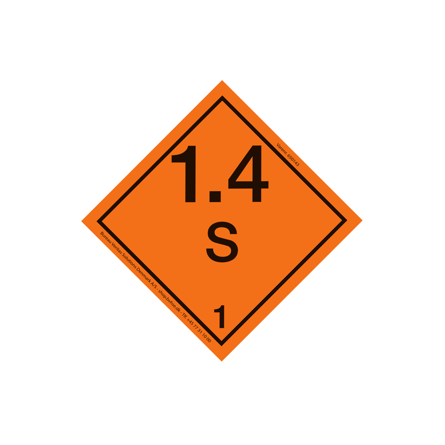 1.4S - Eksplosionsfarlig underklasse
