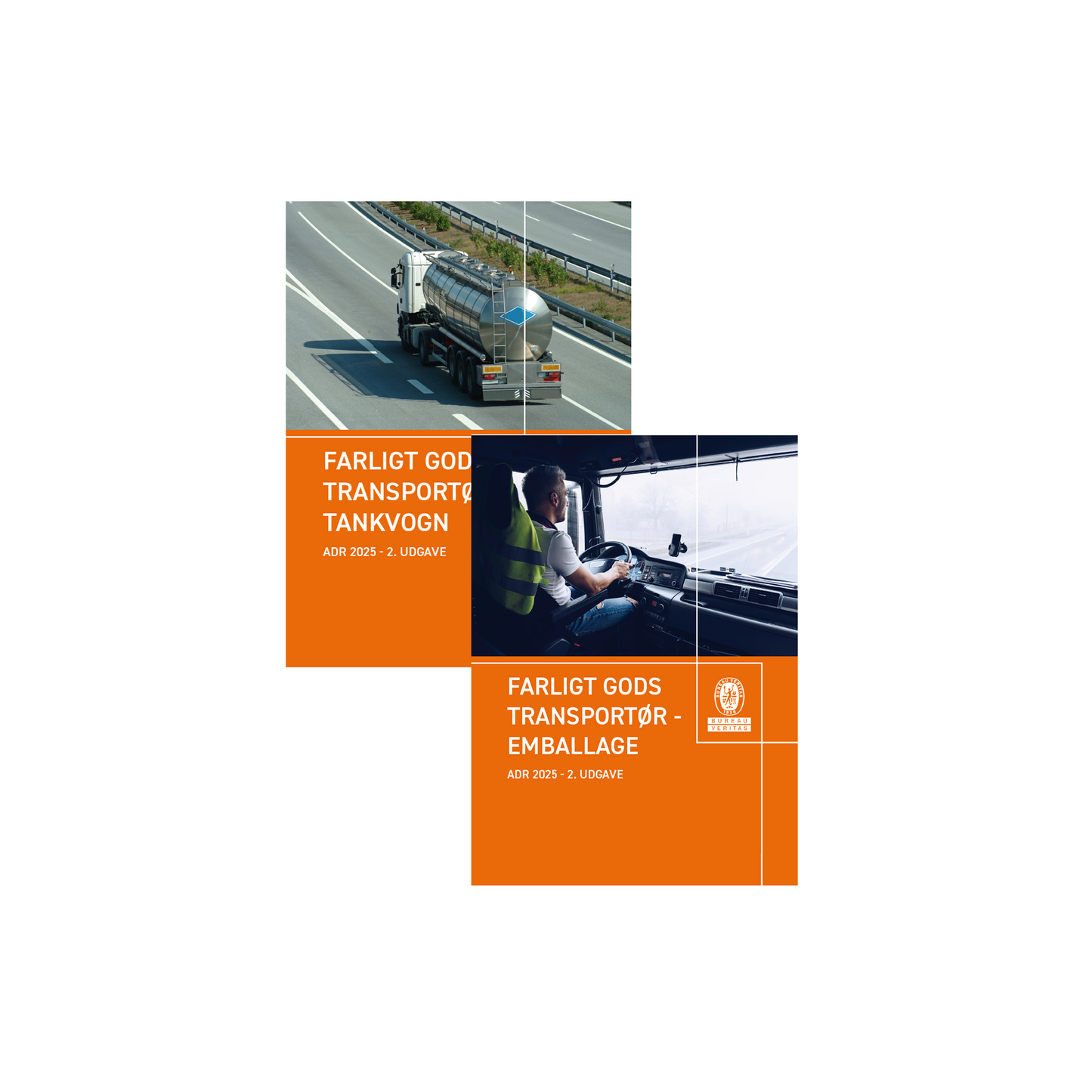 Transportørhåndbogen (ADR) 2025 2. udgave - én bog, to forsider
