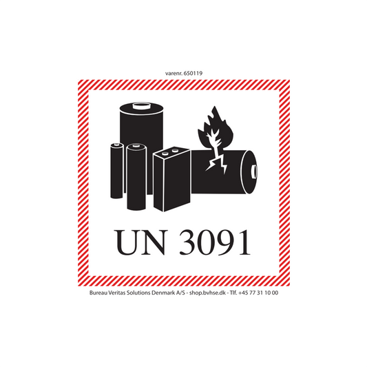 UN 3091 Lithiummetalbatterier i/med udstyr
