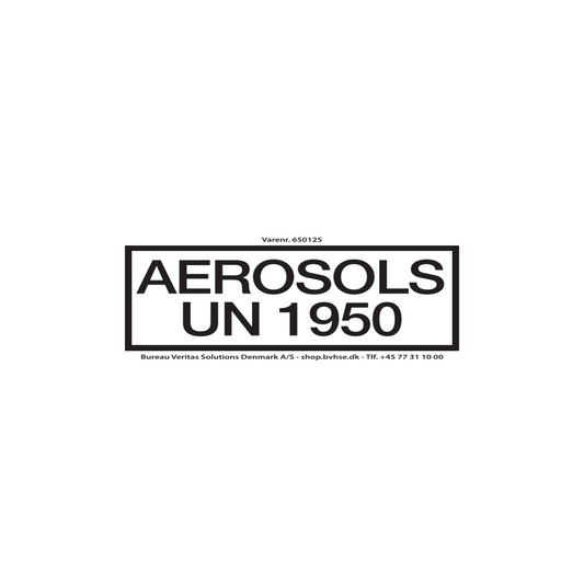 UN 1950 Aerosoler