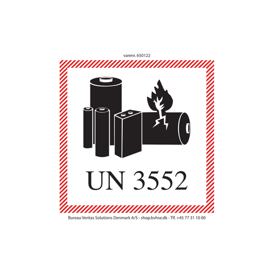 UN 3552 Sodium ion batterier i/med udstyr